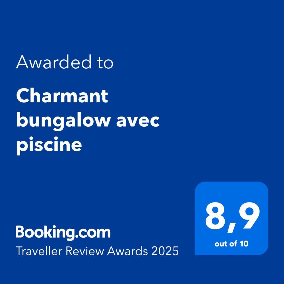 Charmant bungalow avec piscine Saint-Joseph Extérieur photo